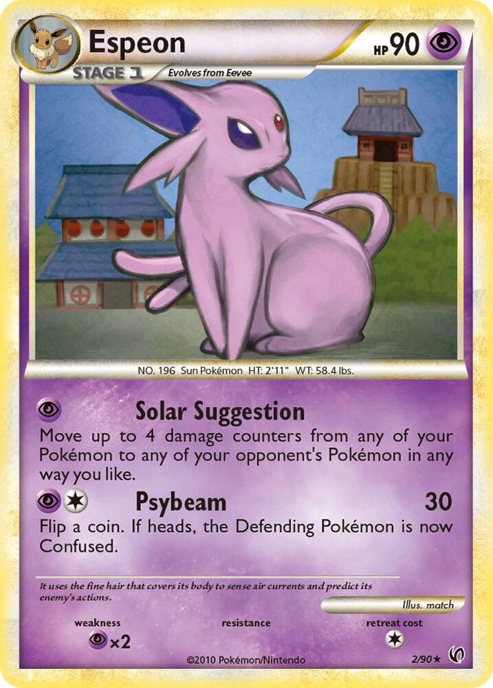 Espeon 2/90 card from Undaunted