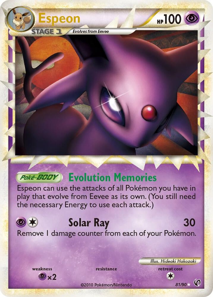Espeon (Prime) 81/90 card from Undaunted