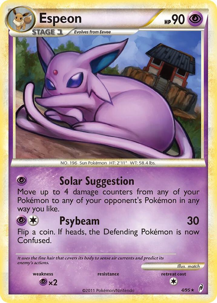 Espeon 4/95 card from Call of Legends
