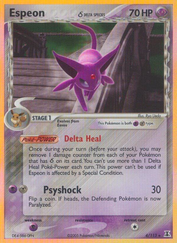 Espeon (Delta Species) 4/113 card from Delta Species