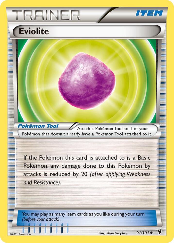 Eviolite 91/101 card from Noble Victories