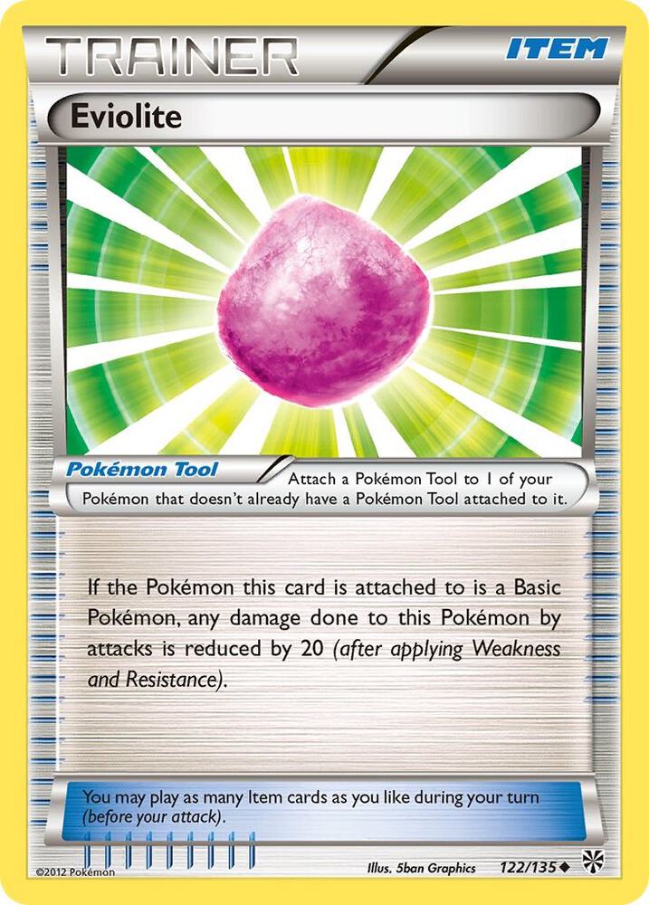 Eviolite 122/135 card from Plasma Storm