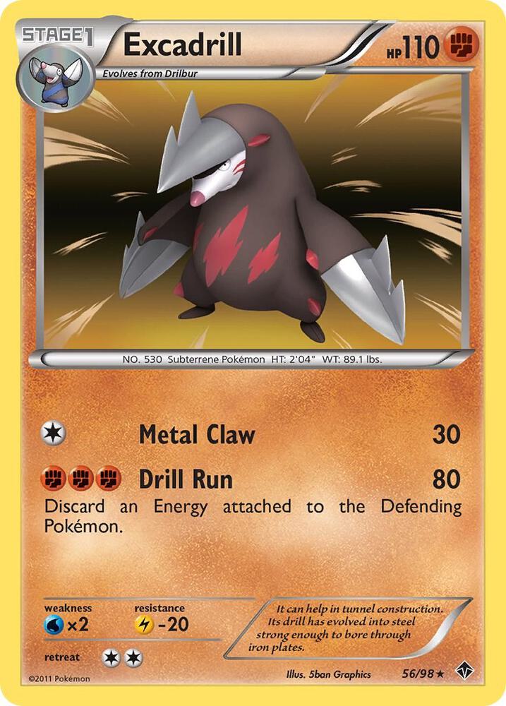 Excadrill (56) 56/98 card from Emerging Powers