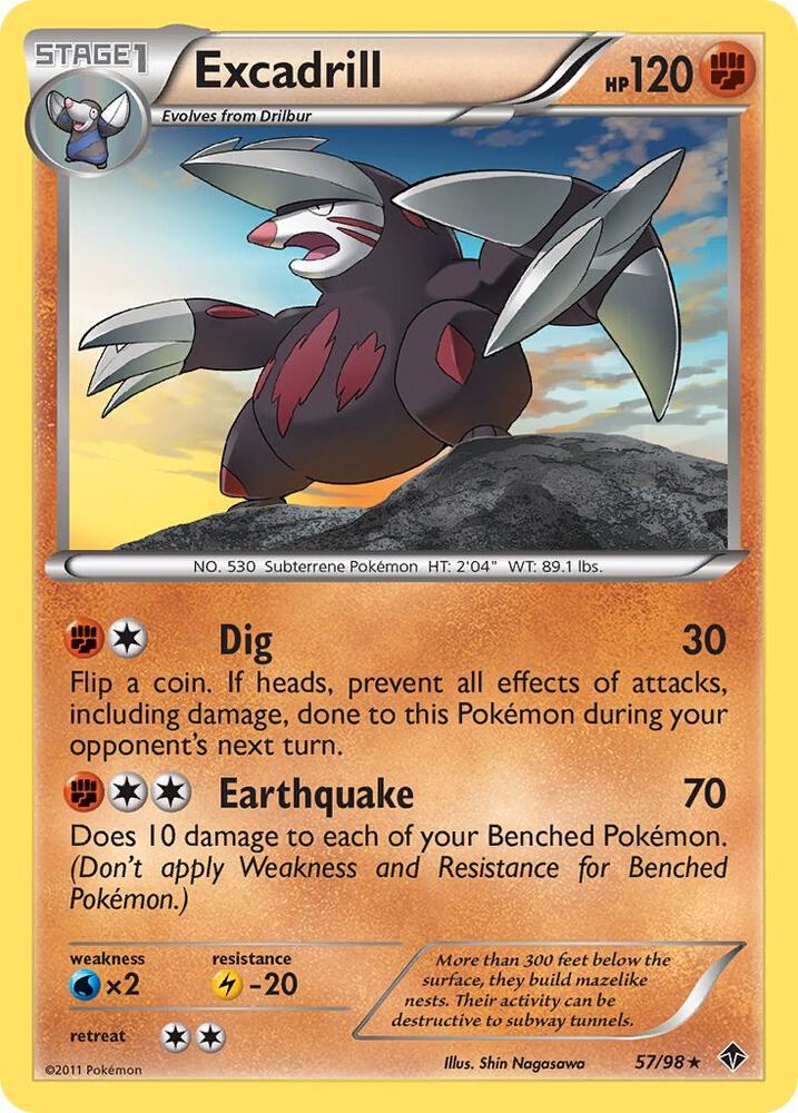 Excadrill (57) 57/98 card from Emerging Powers