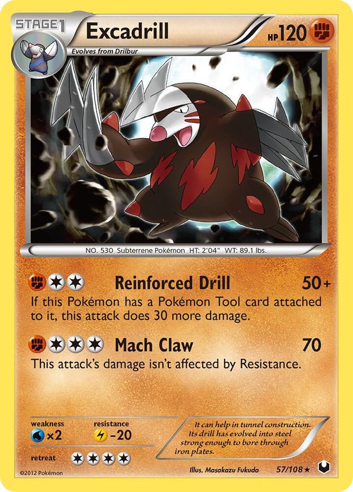 Excadrill (57) 57/108 card from Dark Explorers