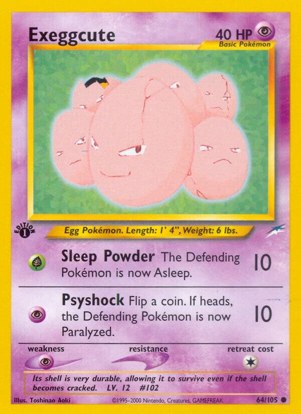 Exeggcute 064/105 card from Neo Destiny