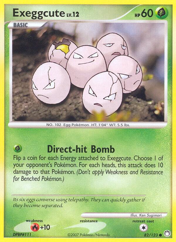 Exeggcute 82/123 card from Mysterious Treasures