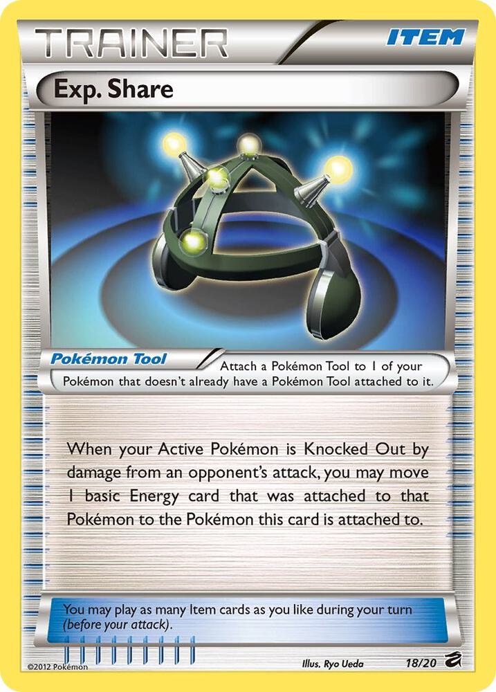 Exp. Share 18/20 card from Dragon Vault
