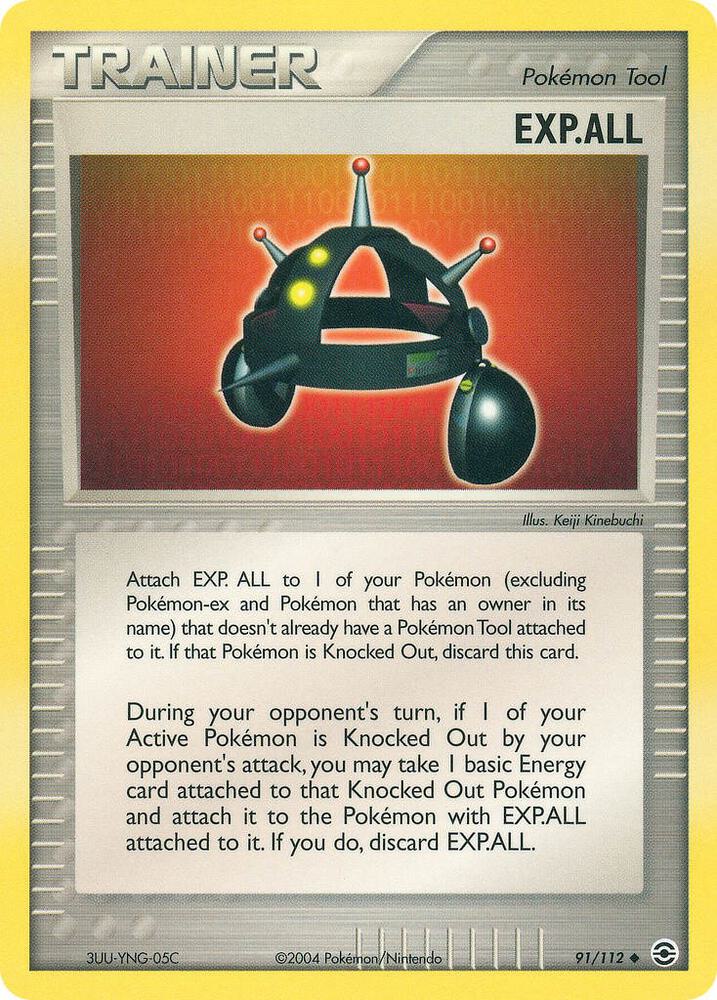 EXP.ALL 91/112 card from FireRed & LeafGreen