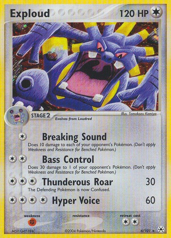Exploud 6/101 card from Hidden Legends