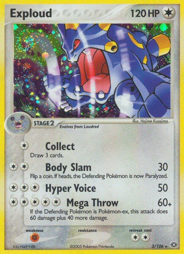 Exploud 3/106 card from Emerald