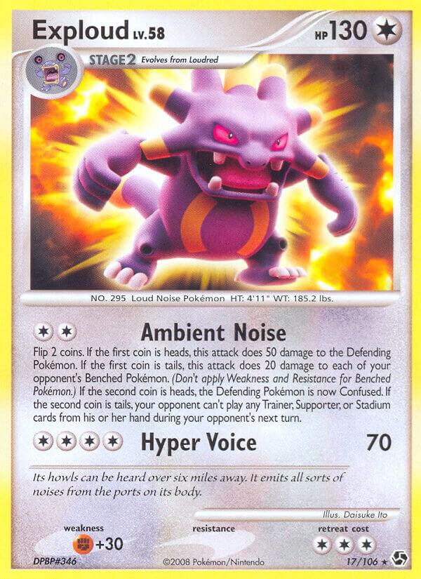Exploud 17/106 card from Great Encounters