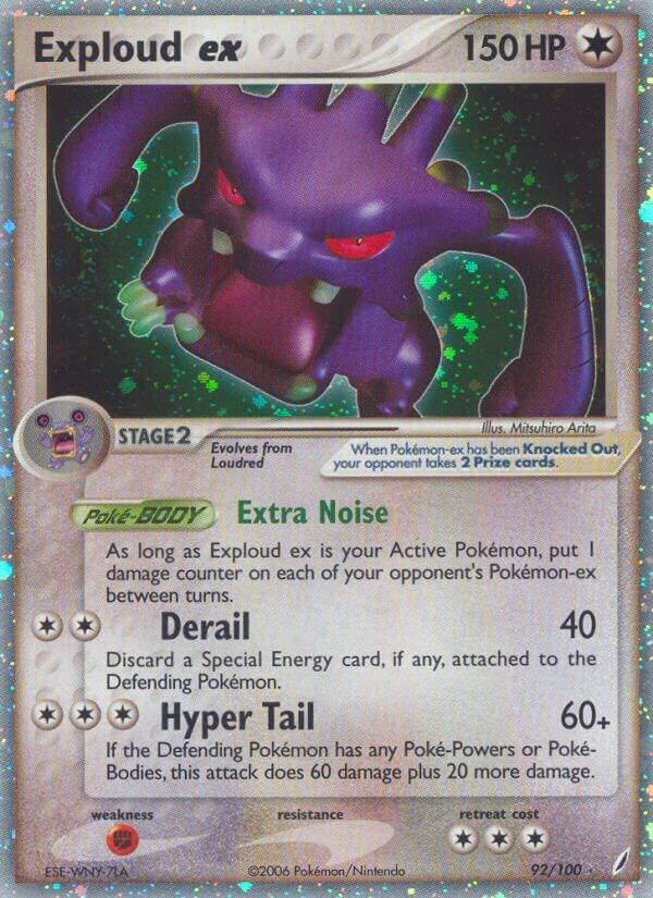 Exploud ex 92/100 card from Crystal Guardians