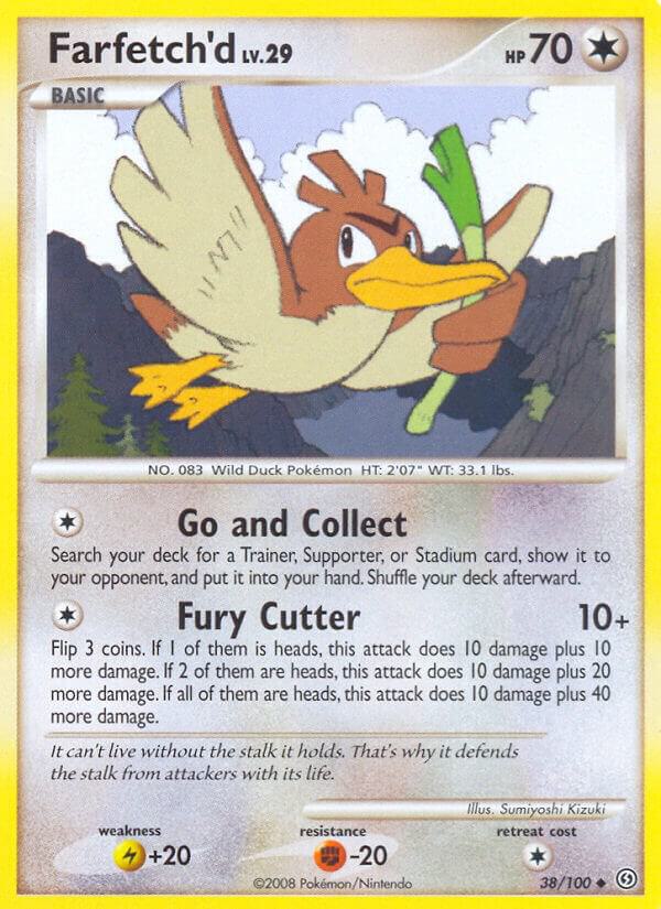Farfetch'd 38/100 card from Stormfront