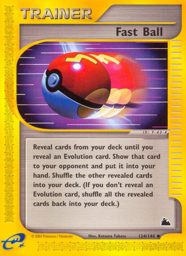 Fast Ball 124/144 card from Skyridge