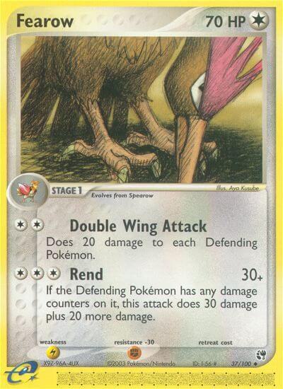 Fearow 37/100 card from Sandstorm