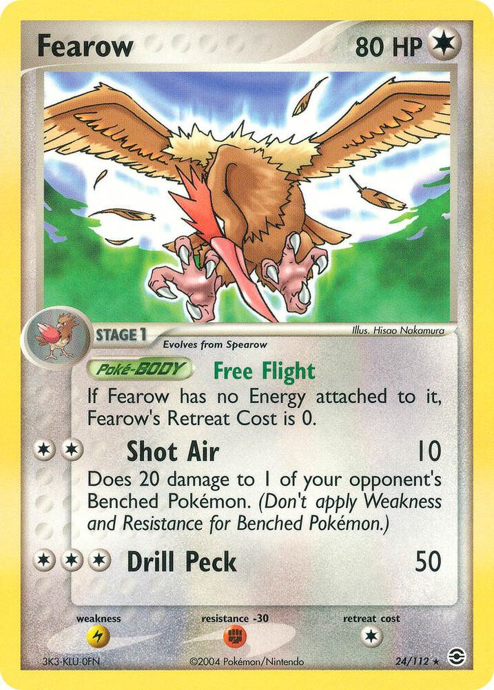 Fearow 24/112 card from FireRed & LeafGreen