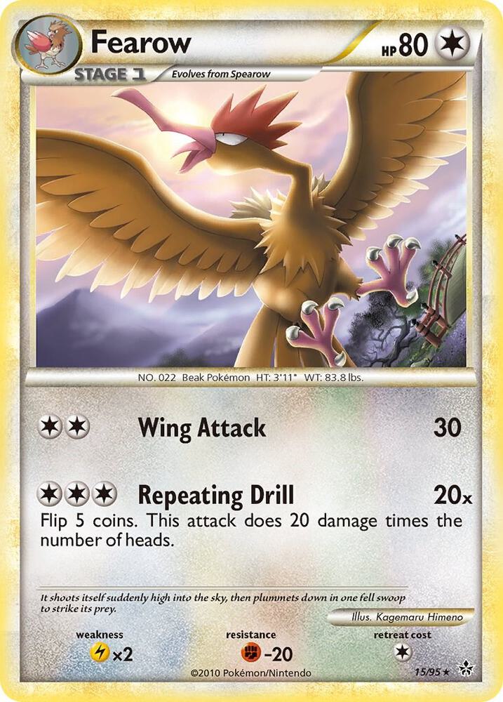 Fearow 15/95 card from Unleashed
