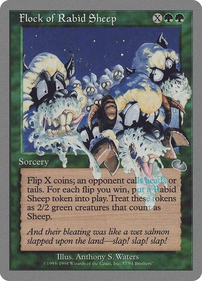 Flock of Rabid Sheep 57 card from Unglued