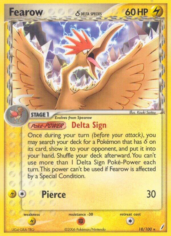 Fearow (Delta Species) 18/100 card from Crystal Guardians