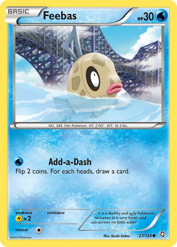 Feebas 27/124 card from Dragons Exalted