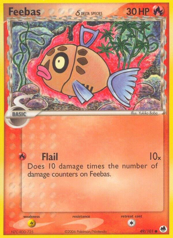 Feebas (Delta Species) 49/101 card from Dragon Frontiers