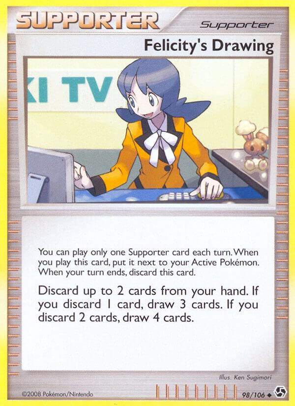 Felicity's Drawing 98/106 card from Great Encounters