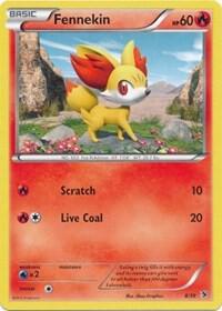 Fennekin 8/39 card from Kalos Starter Set
