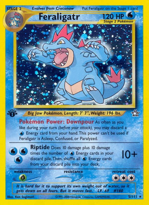 Feraligatr (5) 005/111 card from Neo Genesis