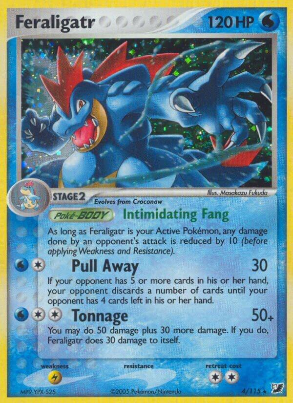 Feraligatr 4/115 card from Unseen Forces
