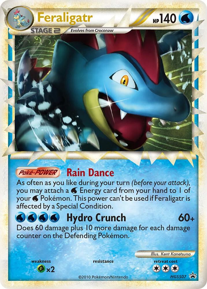 Feraligatr (Prime) HGSS07 card from HGSS Promos