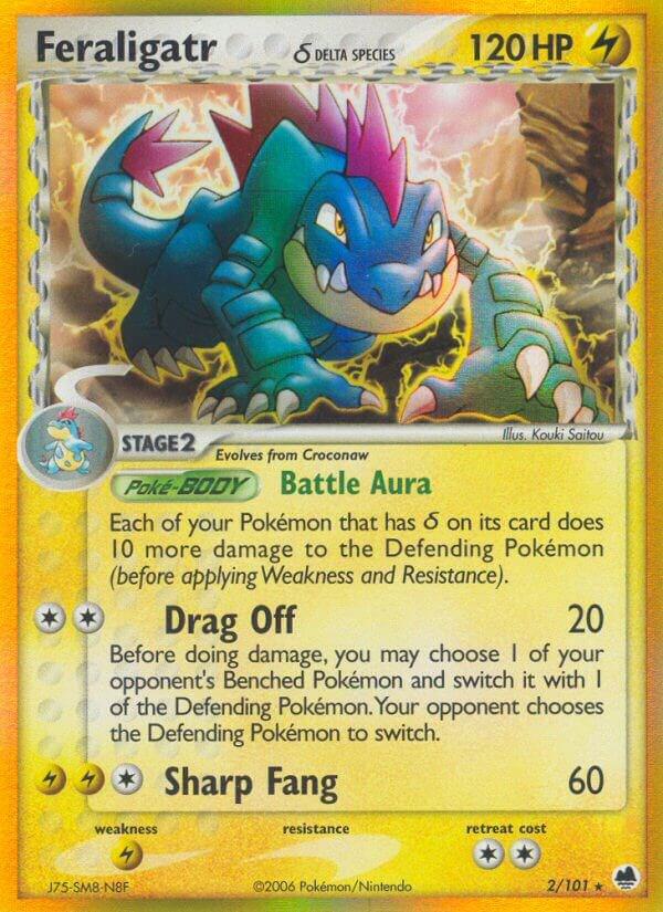 Feraligatr (Delta Species) 2/101 card from Dragon Frontiers