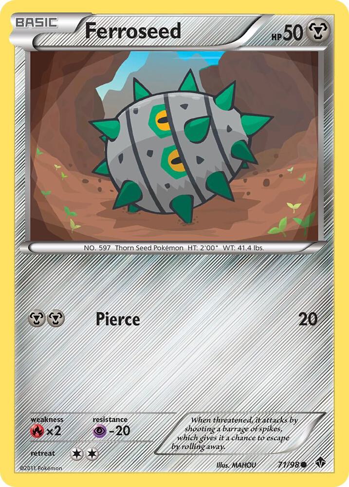 Ferroseed (71) 71/98 card from Emerging Powers