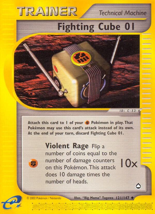 Fighting Cube 01 121/147 card from Aquapolis
