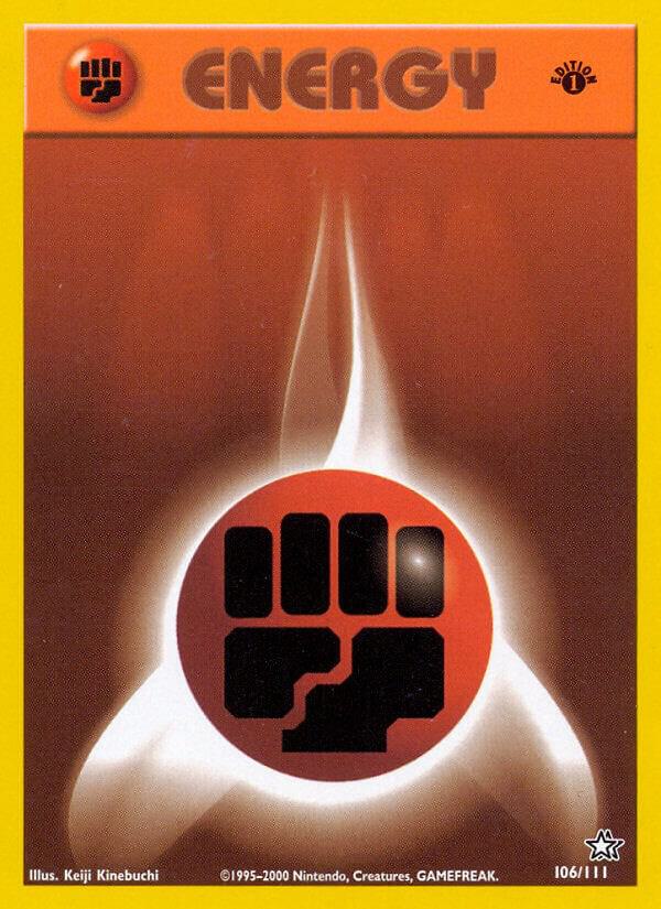 Fighting Energy 106/111 card from Neo Genesis