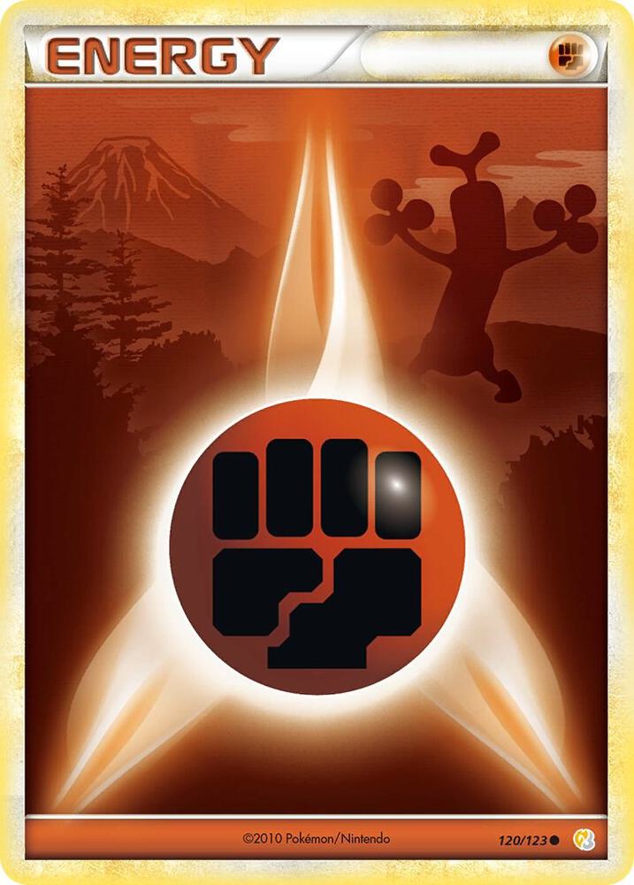 Fighting Energy 120/123 card from HeartGold SoulSilver