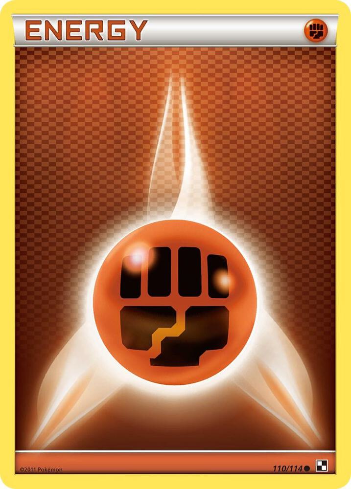 Fighting Energy 110/114 card from Black and White