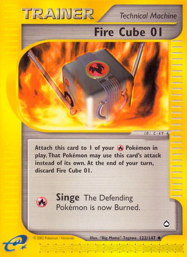 Fire Cube 01 122/147 card from Aquapolis