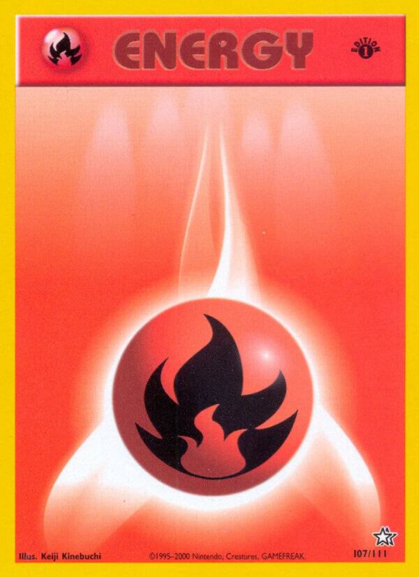 Fire Energy 107/111 card from Neo Genesis