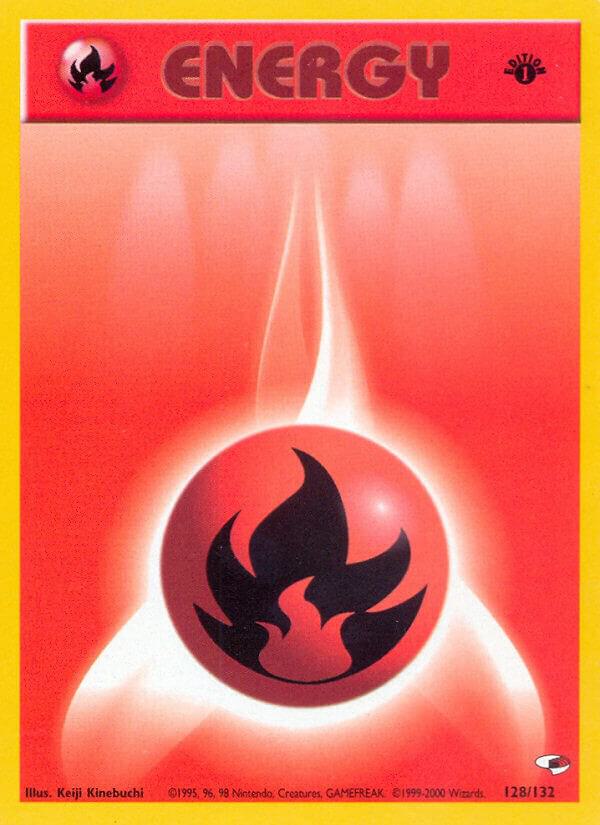 Fire Energy 128/132 card from Gym Heroes