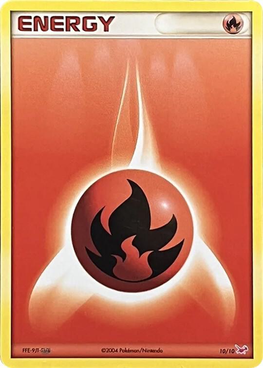 Fire Energy 10/10 card from EX Trainer Kit 1: Latias & Latios