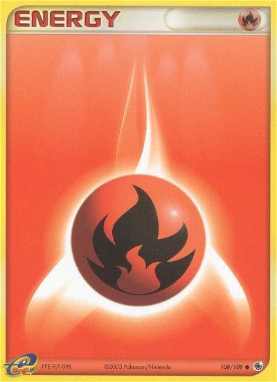 Fire Energy 108/109 card from Ruby and Sapphire