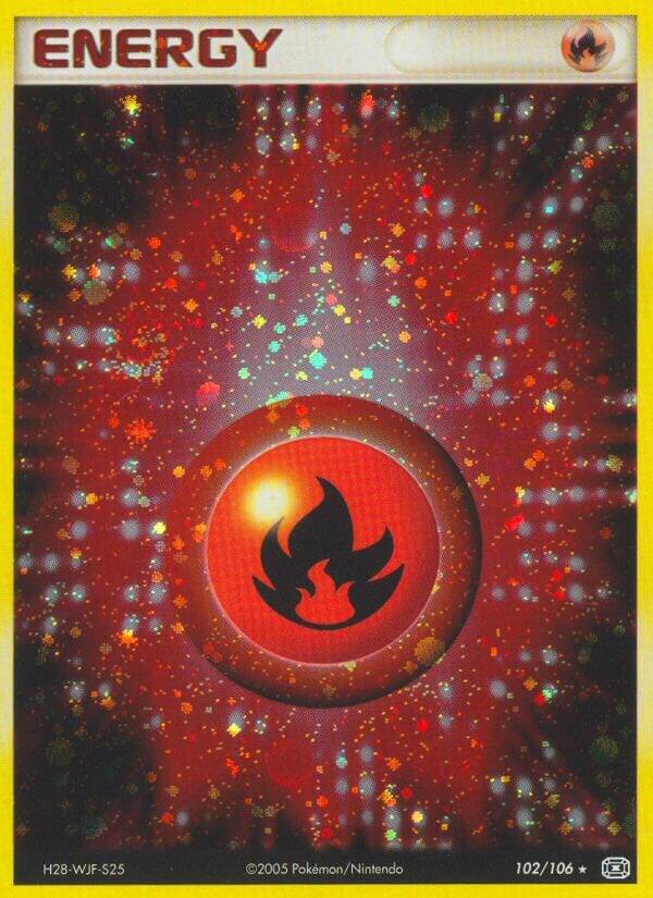 Fire Energy 102/106 card from Emerald