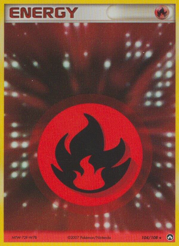 Fire Energy 104/108 card from Power Keepers