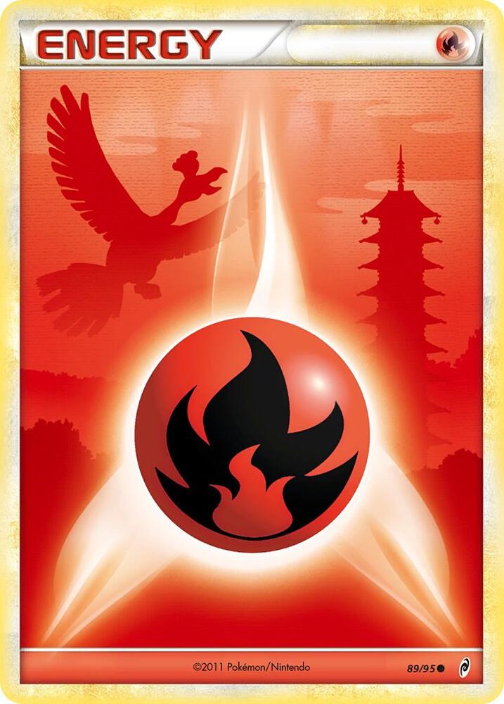 Fire Energy 89/95 card from Call of Legends