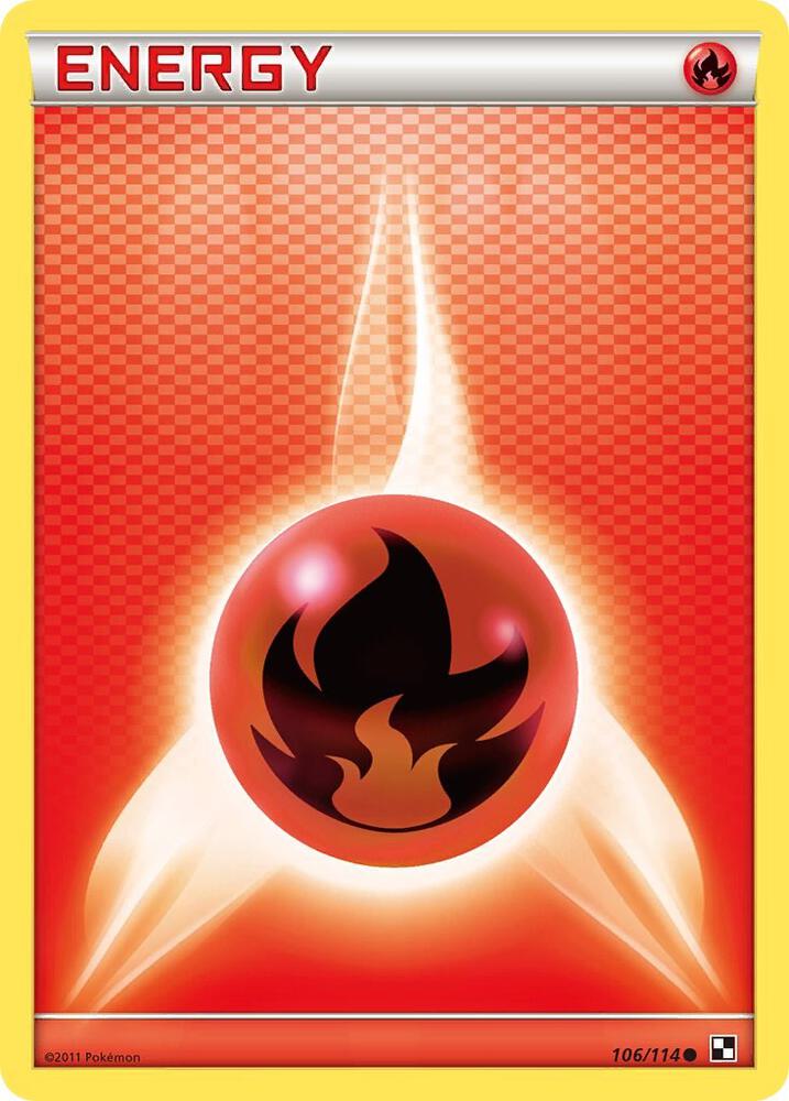 Fire Energy 106/114 card from Black and White