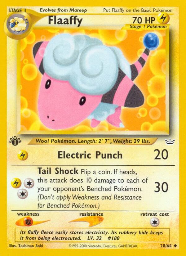 Flaaffy 28/64 card from Neo Revelation