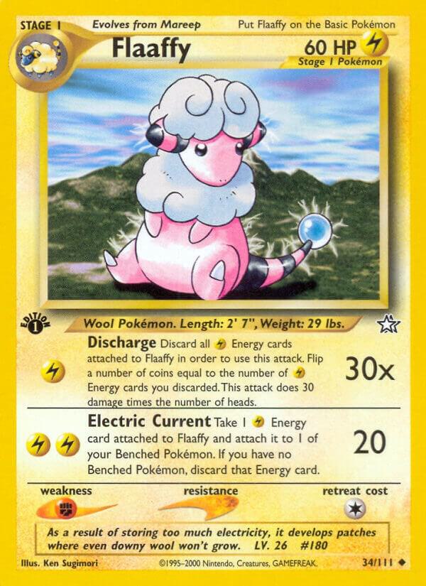 Flaaffy 034/111 card from Neo Genesis