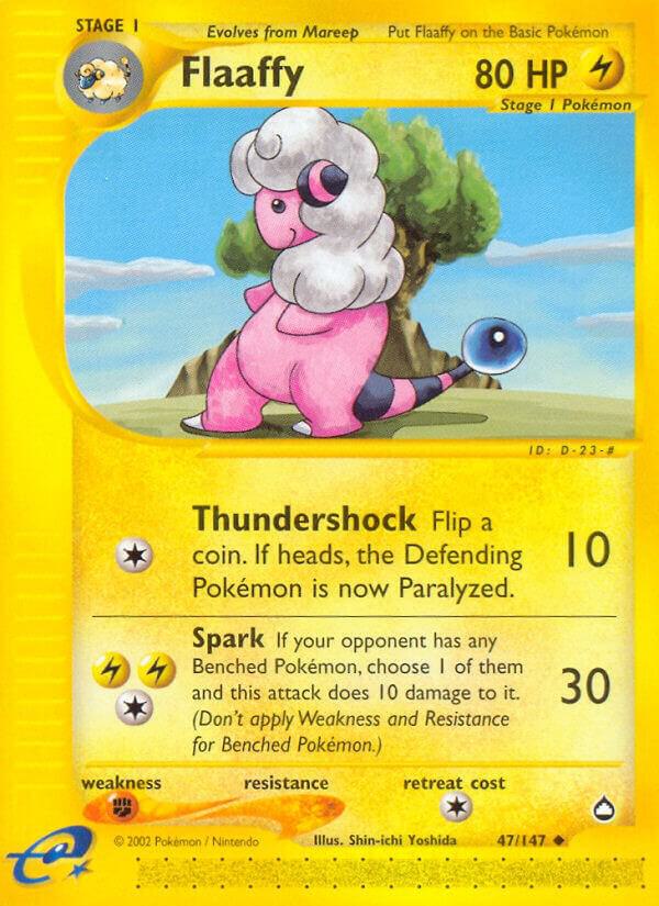 Flaaffy 047/147 card from Aquapolis