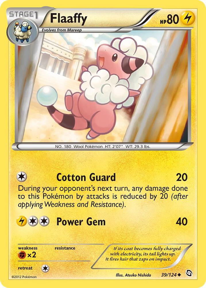 Flaaffy 39/124 card from Dragons Exalted